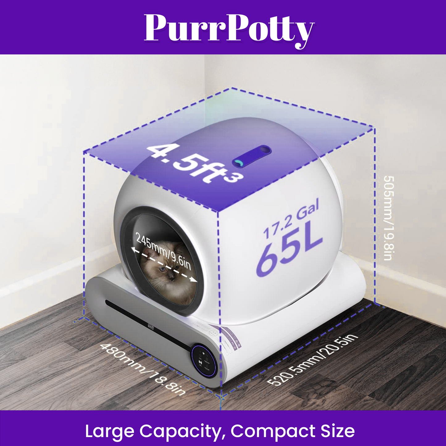 PurrPotty™ Self Cleaning Cat Litter Box